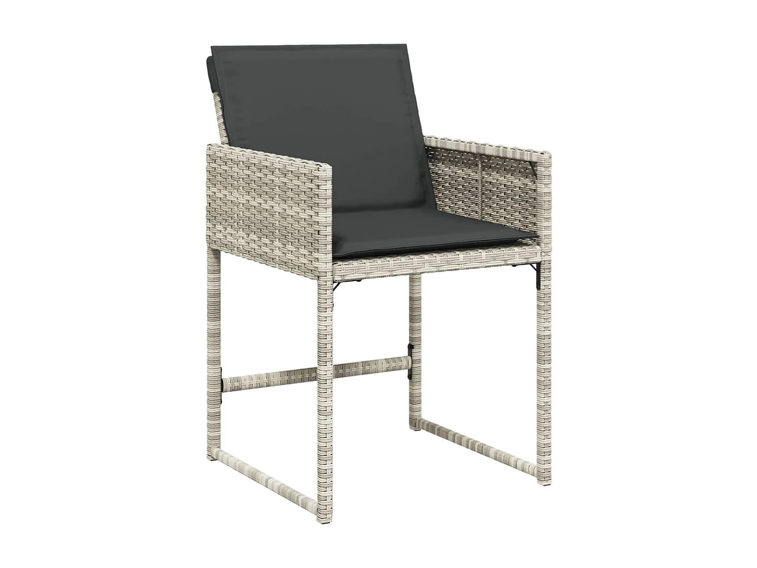 Inci  13-delige Tuinset met kussens poly rattan lichtgrijs