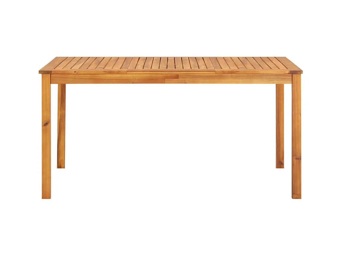 Bourges  Set comedor de jardín 3 pzas y cojines madera maciza de acacia