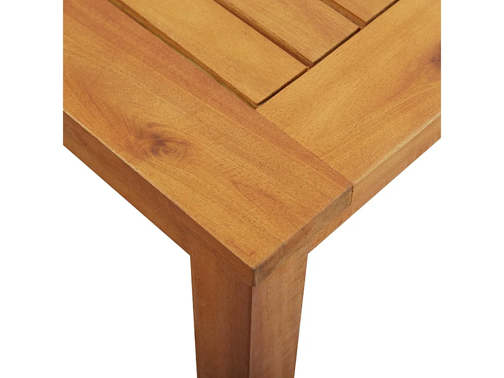 Bourges  Set comedor de jardín 3 pzas y cojines madera maciza de acacia