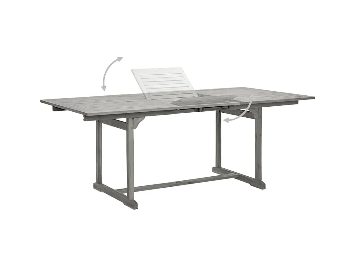 Dylrik  Ensemble à manger de jardin 5 pcs Bois d'acacia massif