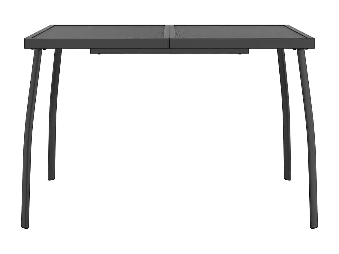 Luan  Ensemble à manger de jardin 7 pcs anthracite métal maille