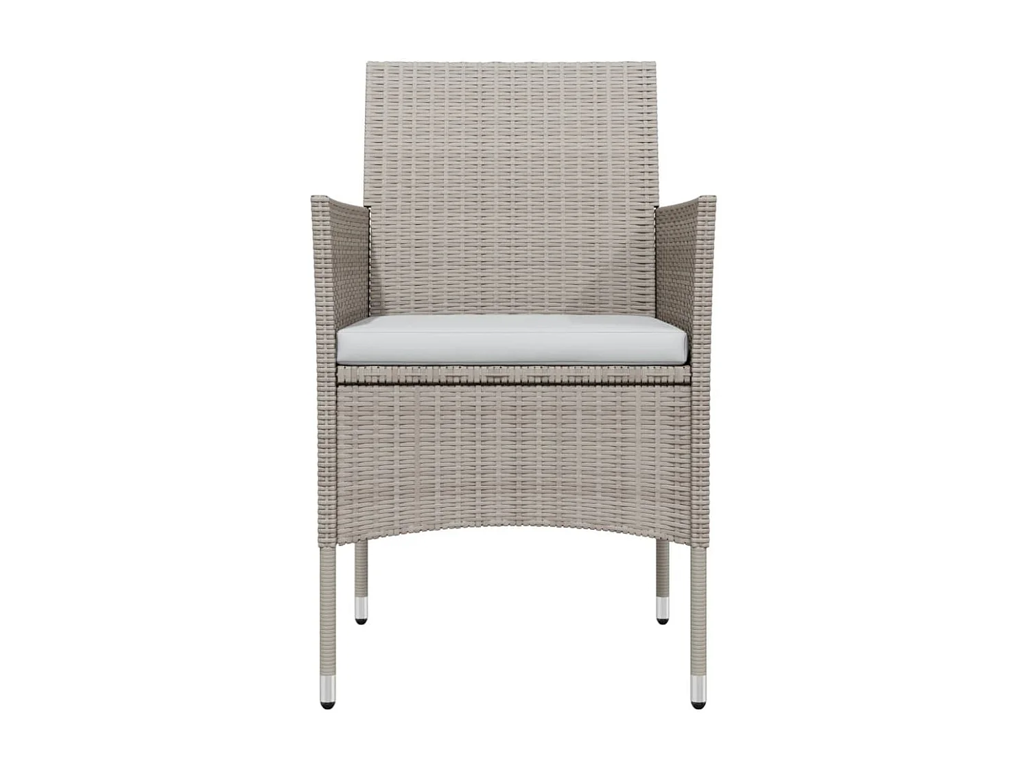 Hillsboro  Juego de comedor de jardín 7 piezas con cojines beige y negro