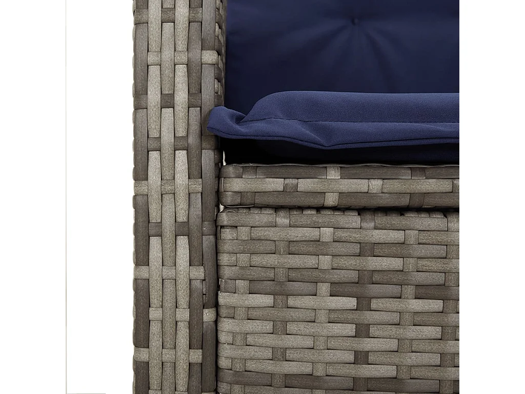 Nayo  7-delige Tuinset met kussens poly rattan beige