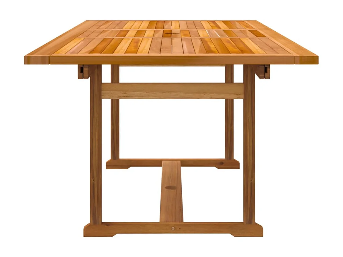 Yljo  Juego comedor de jardín 7 pzas madera maciza acacia y textileno