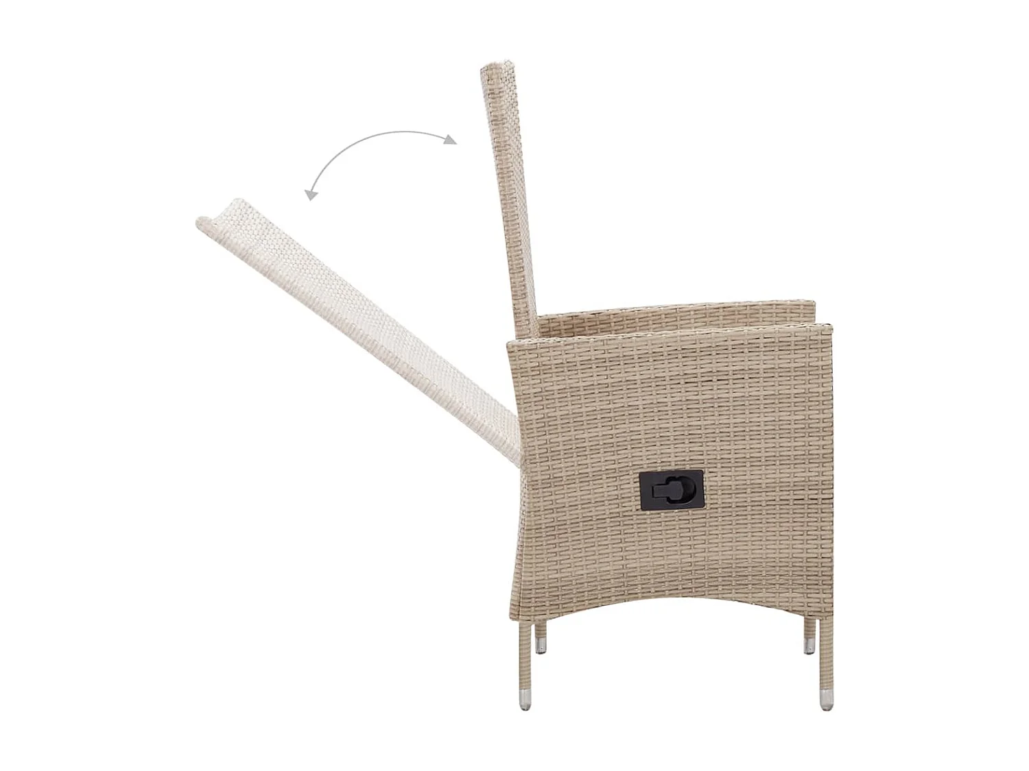 Bahae  Ensemble à manger d'extérieur 7 pcs coussins Résine tressée