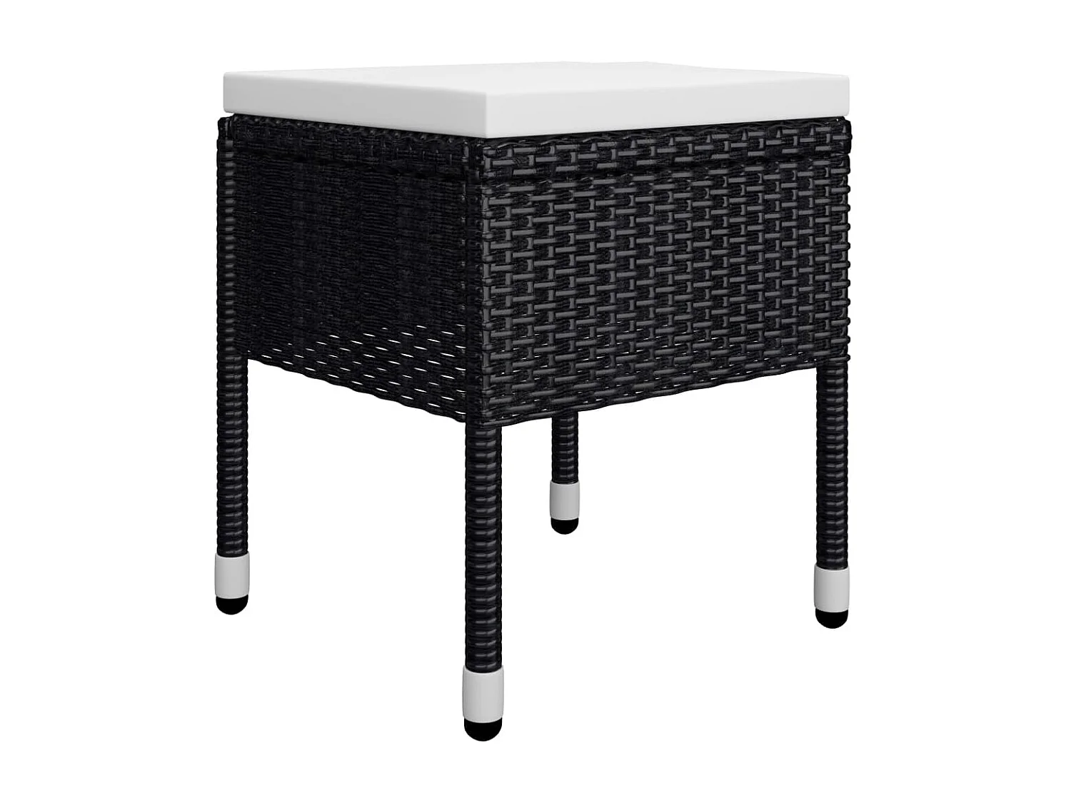 Benine  Ensemble à manger de jardin 5 pcs Noir