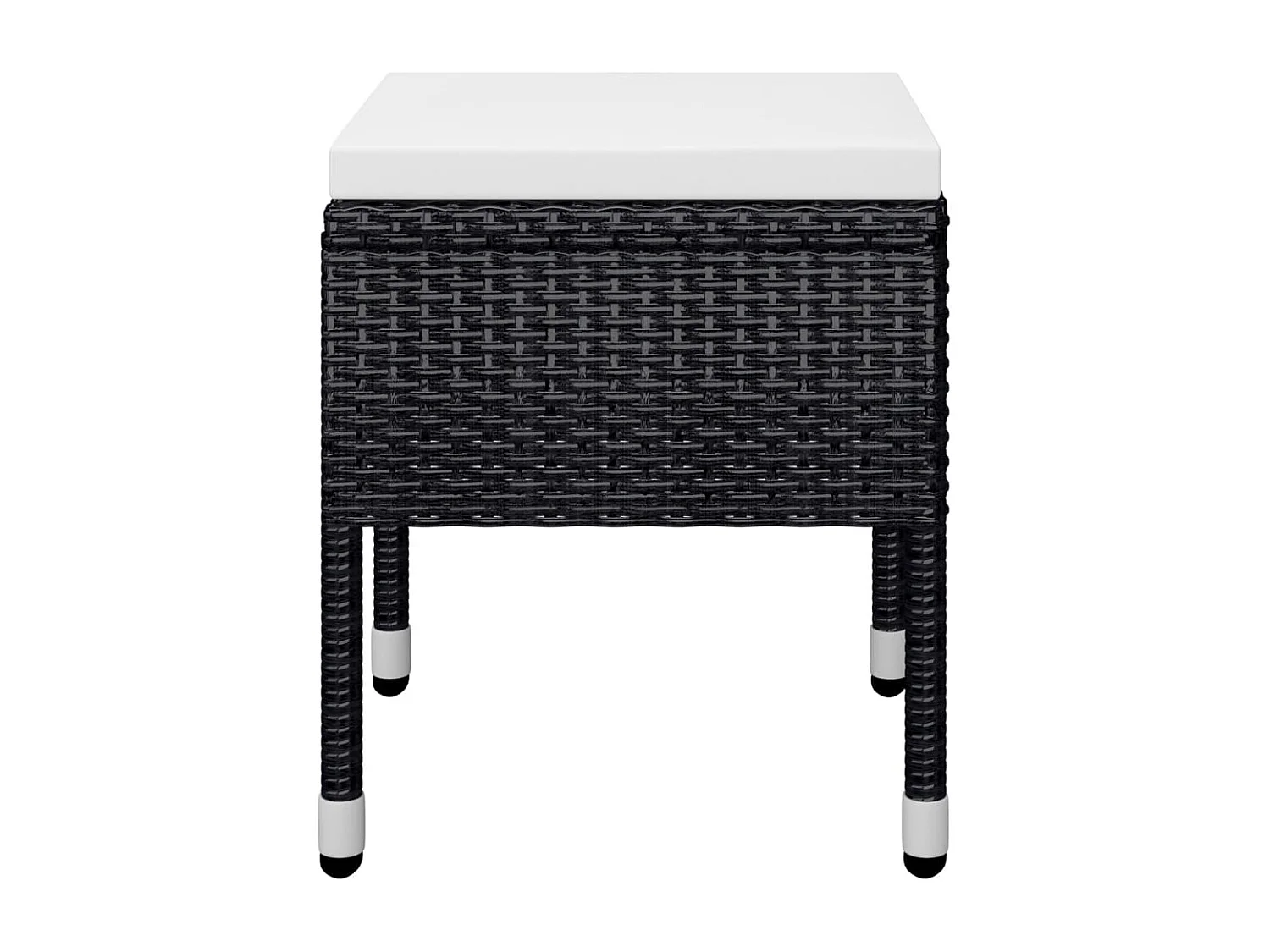 Benine  Ensemble à manger de jardin 5 pcs Noir