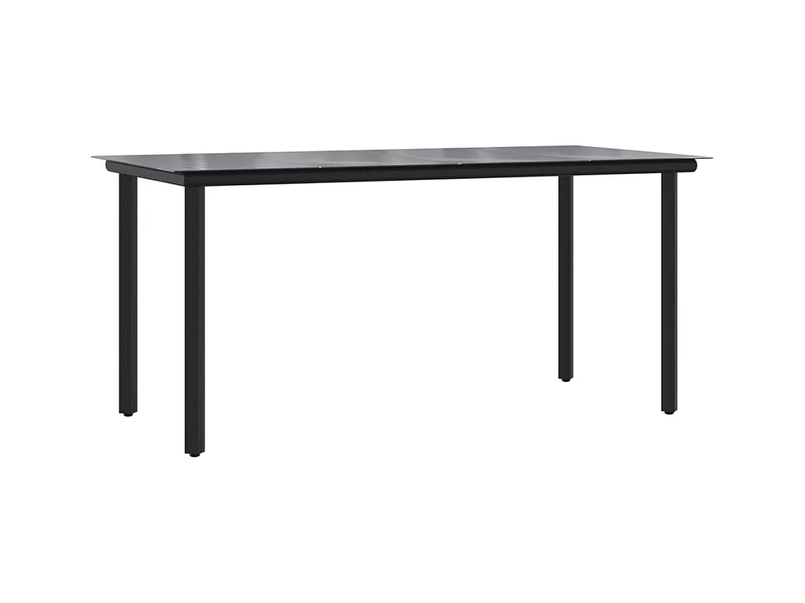 Atlin  Ensemble à manger jardin 4pcs et coussins Gris Résine tressée