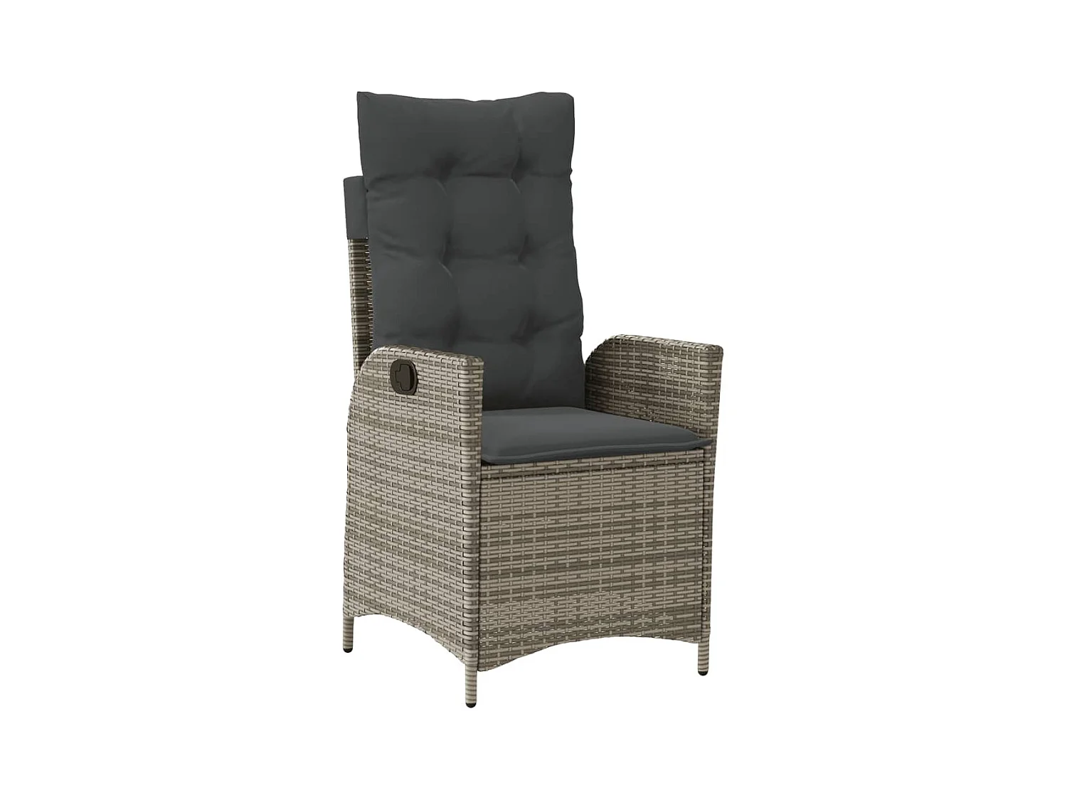 Emory  Ensemble à manger de jardin 9 pcs coussins gris résine tressée