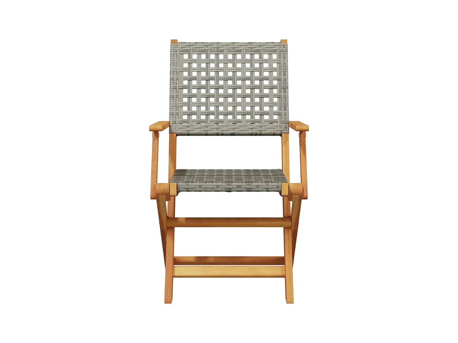 Jacques-Paul-Francis  7-delige Tuinset poly rattan en massief hout grijs