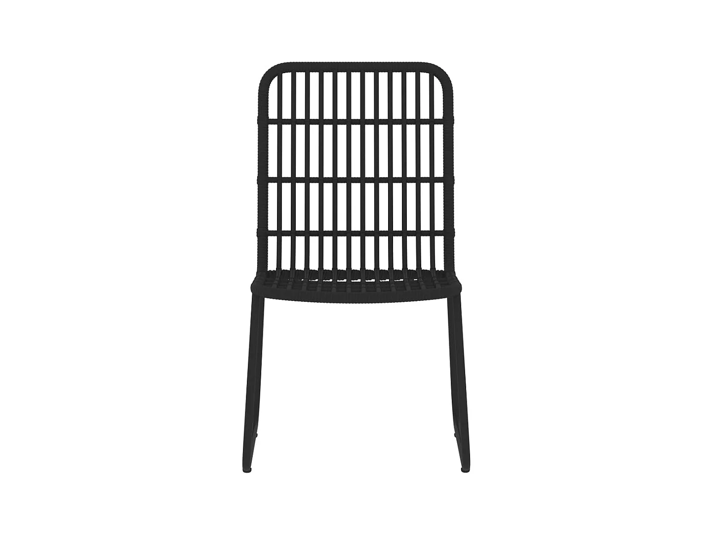 Welcome  Ensemble à manger de jardin 3 pcs Noir