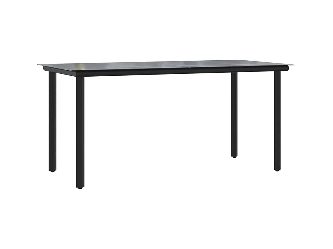 Stoughton  5-delige Tuinset poly rattan zwart