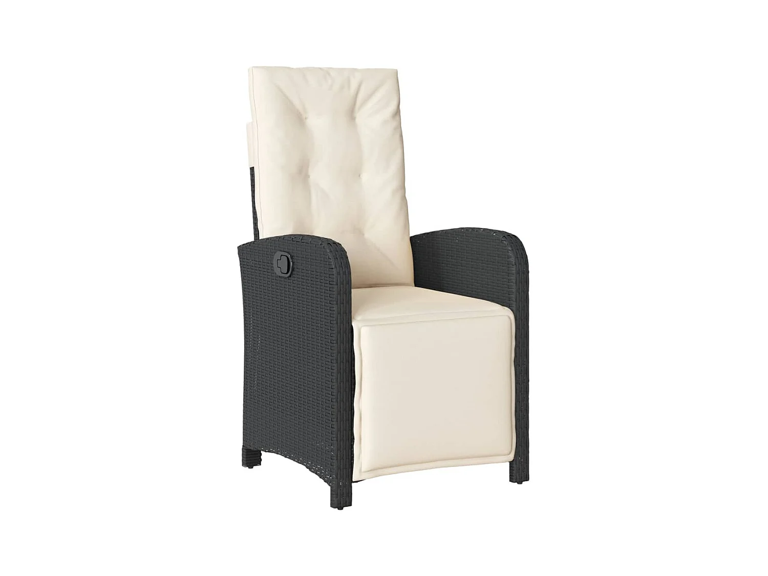 Hillside  Ensemble à manger de jardin coussins 7pcs Noir Résine tressée