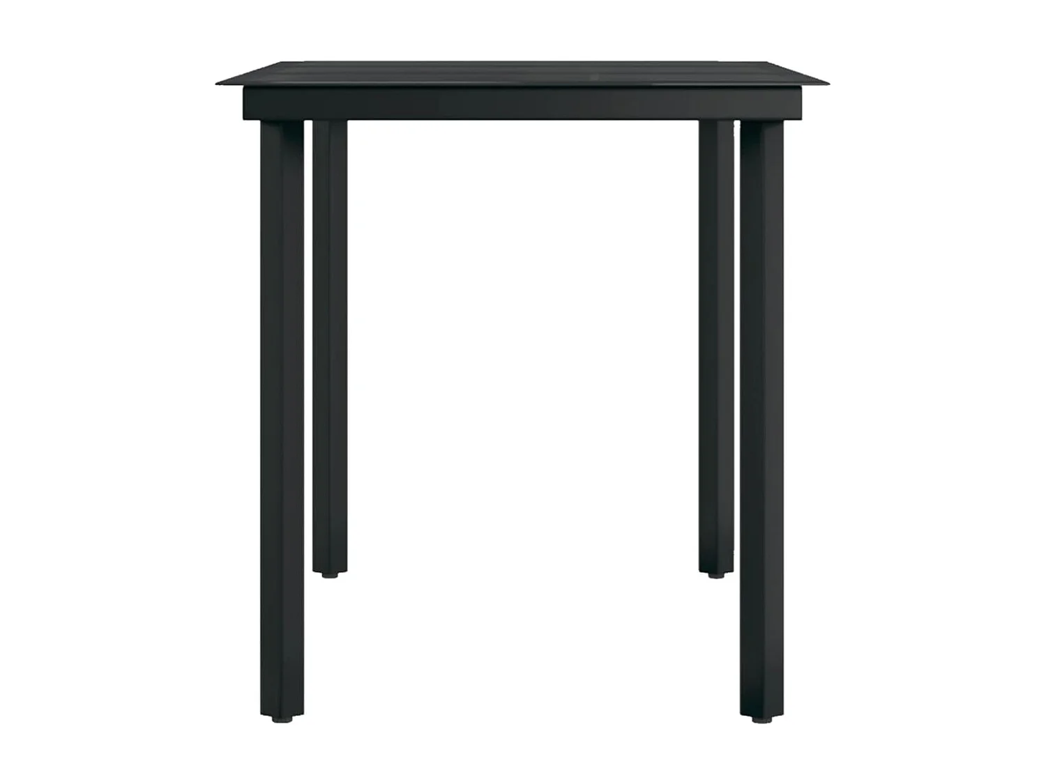 Stoughton  Ensemble à manger de jardin 7 pcs Marron et noir