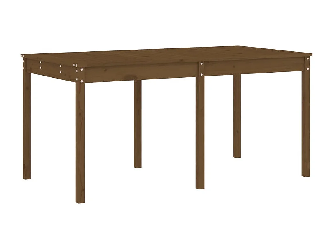 Castleisland  Ensemble à manger de jardin 13 pcs marron miel bois pin massif