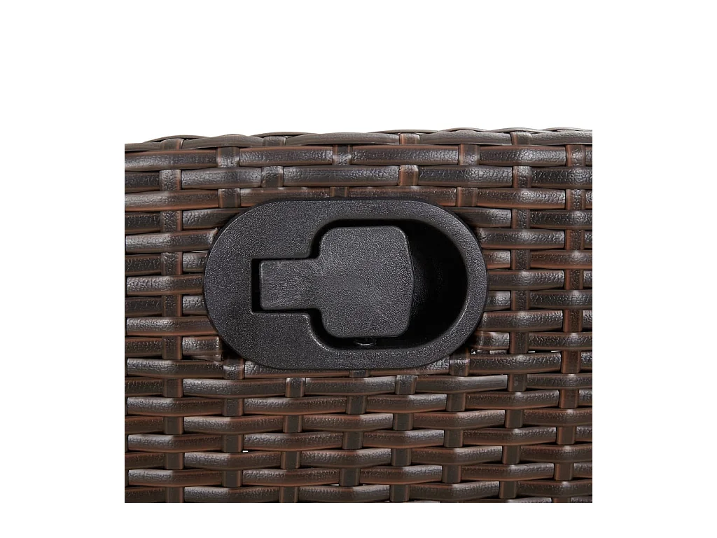 Emory  7-delige Tuinset met kussens poly rattan bruin