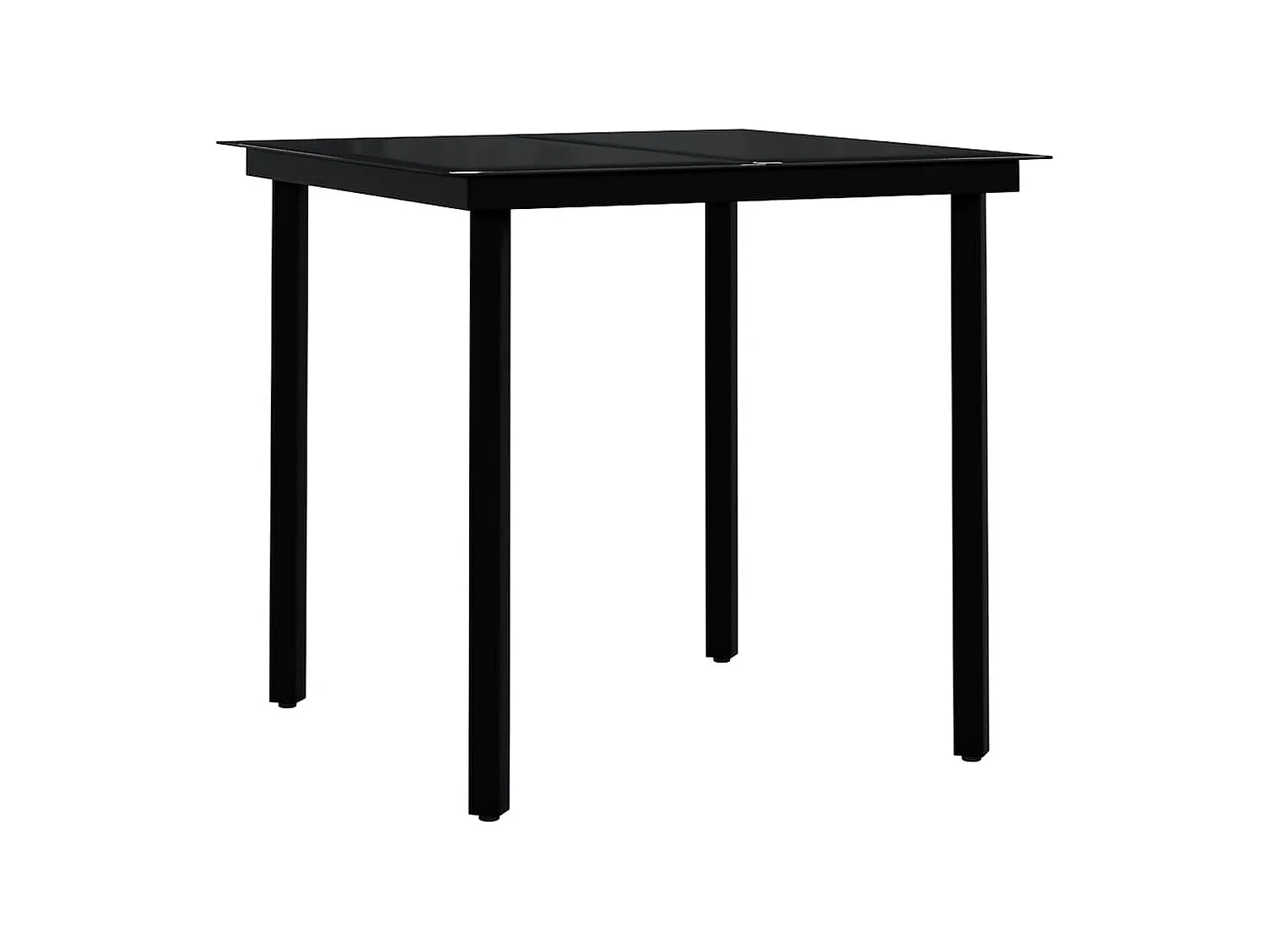 Stoughton  Ensemble à manger de jardin 3 pcs Noir