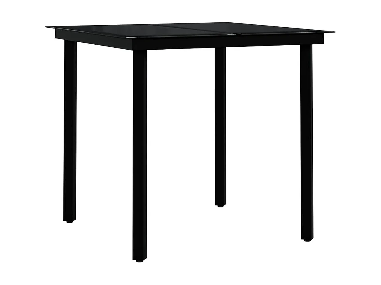 Stoughton  Ensemble à manger de jardin 3 pcs Noir