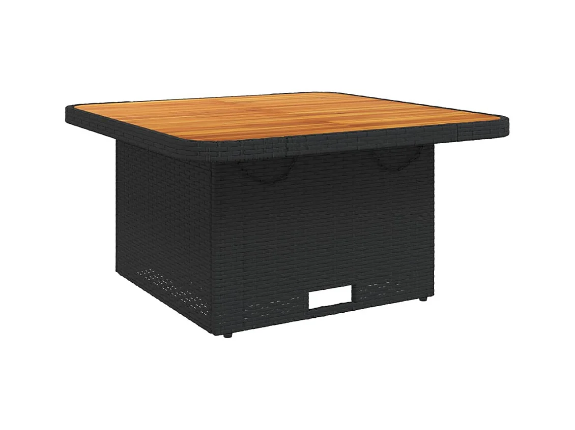 Isyra  Ensemble à manger de jardin avec coussins 3 pcs Noir