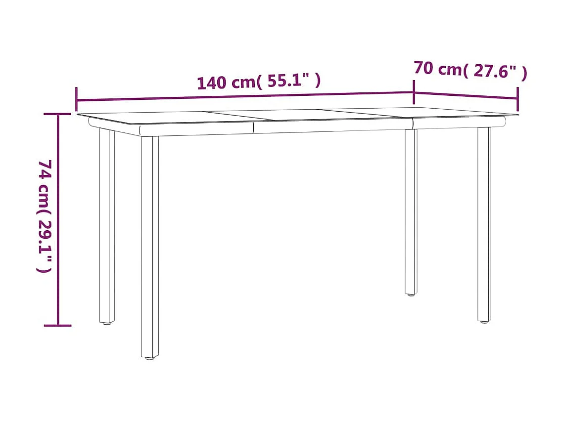 Rhett Logan  Ensemble à manger de jardin coussins 5pcs Noir Résine tressée