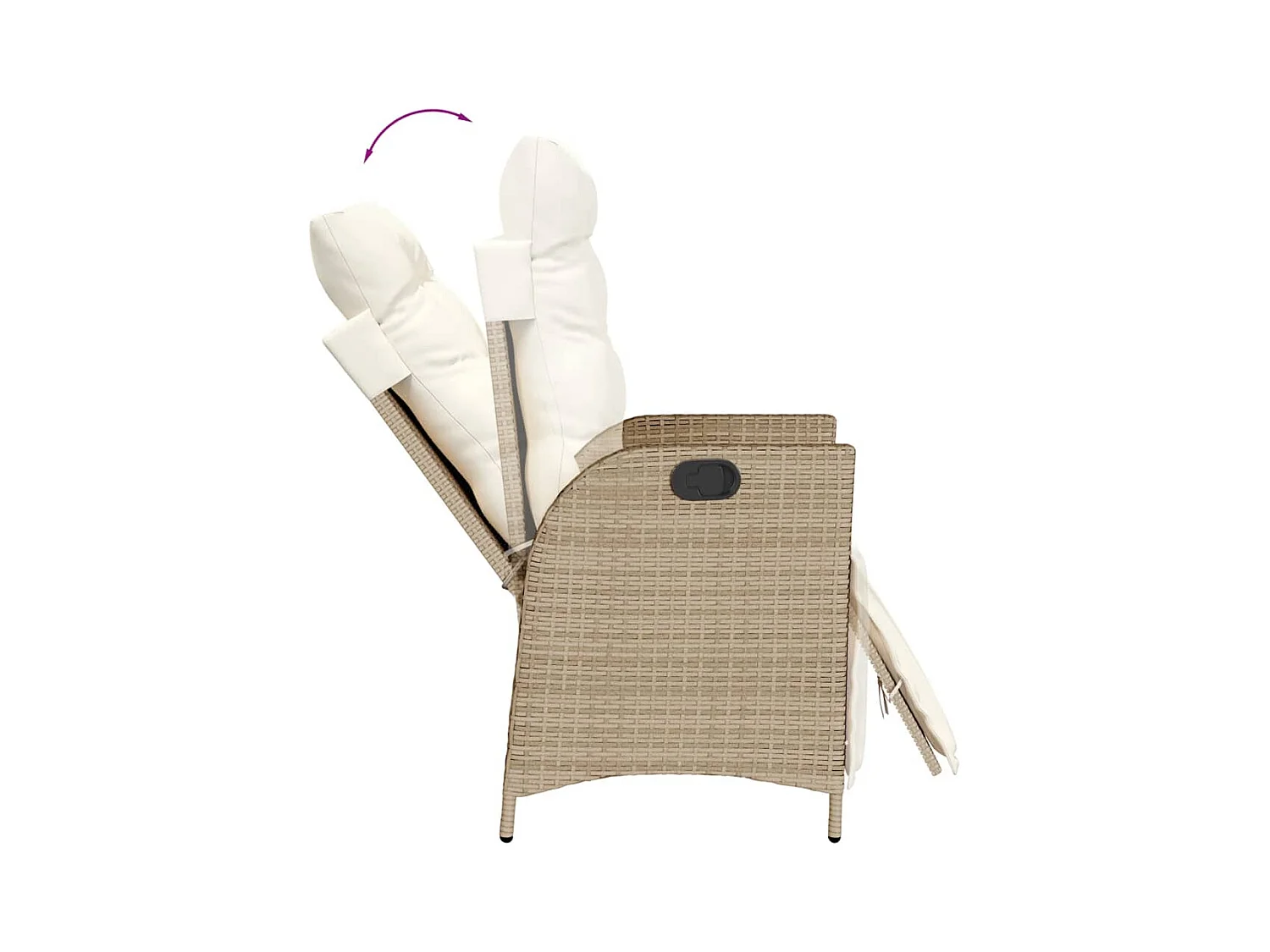 Cascade  5-delige Tuinset met kussens poly rattan beige
