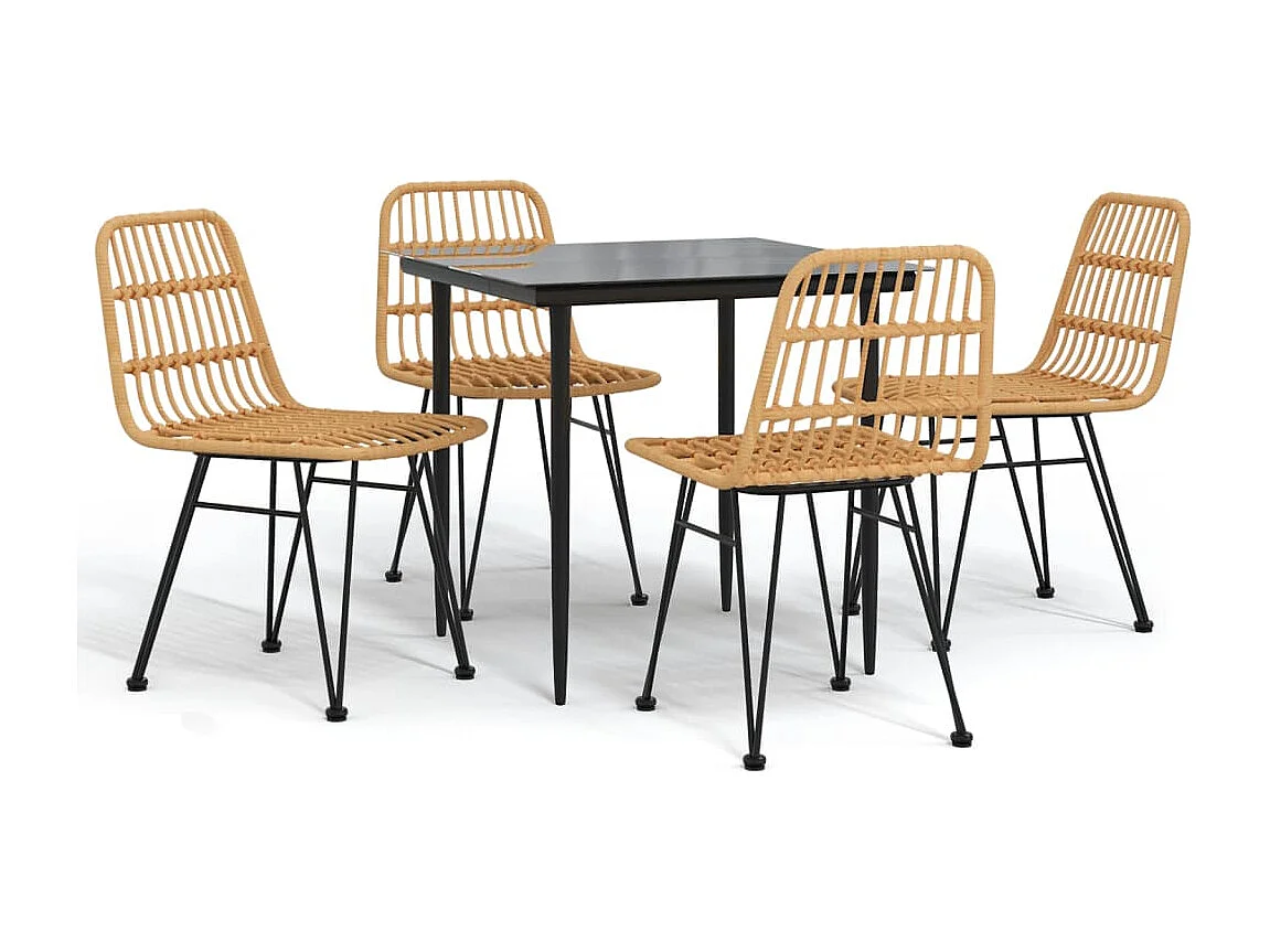 Eden Prairie  5-delige Tuinset poly rattan
