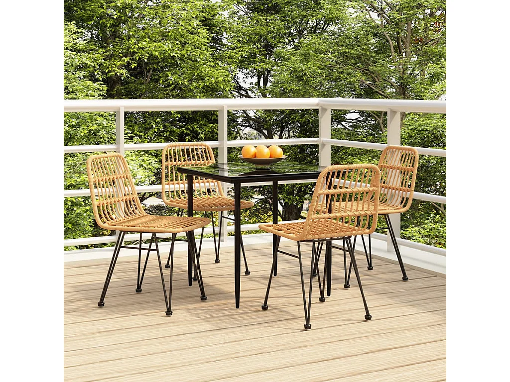 Eden Prairie  5-delige Tuinset poly rattan