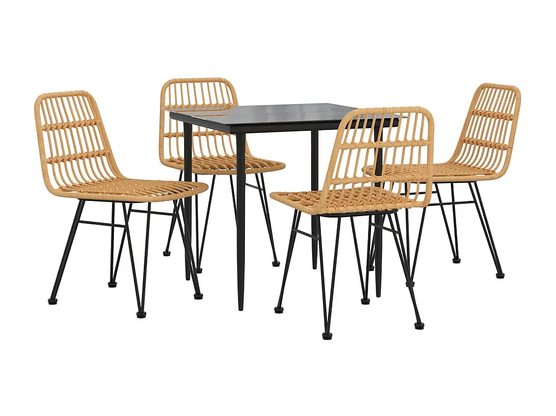 Eden Prairie  5-delige Tuinset poly rattan