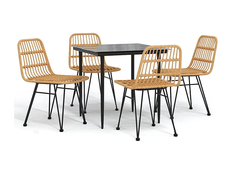 Eden Prairie  5-delige Tuinset poly rattan
