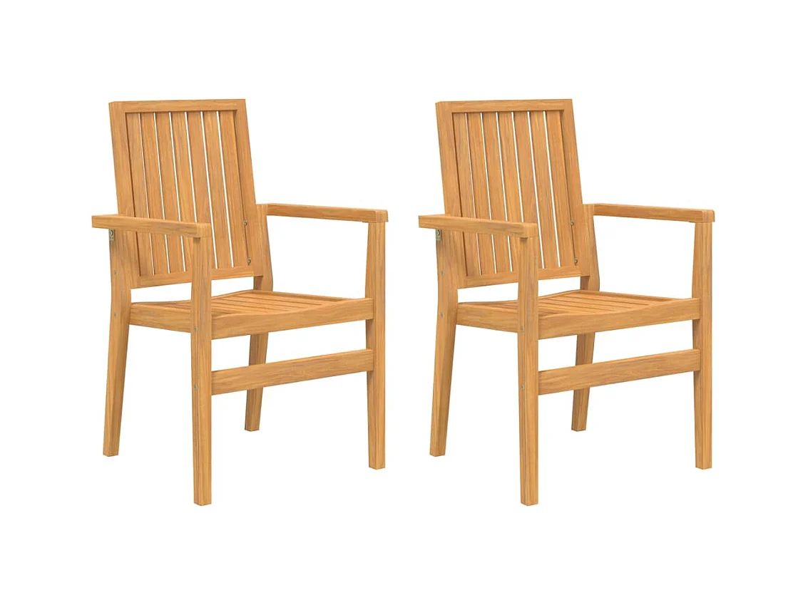 Garden Furniture -  Juego de comedor para jardín 3 pzas madera maciza de teca