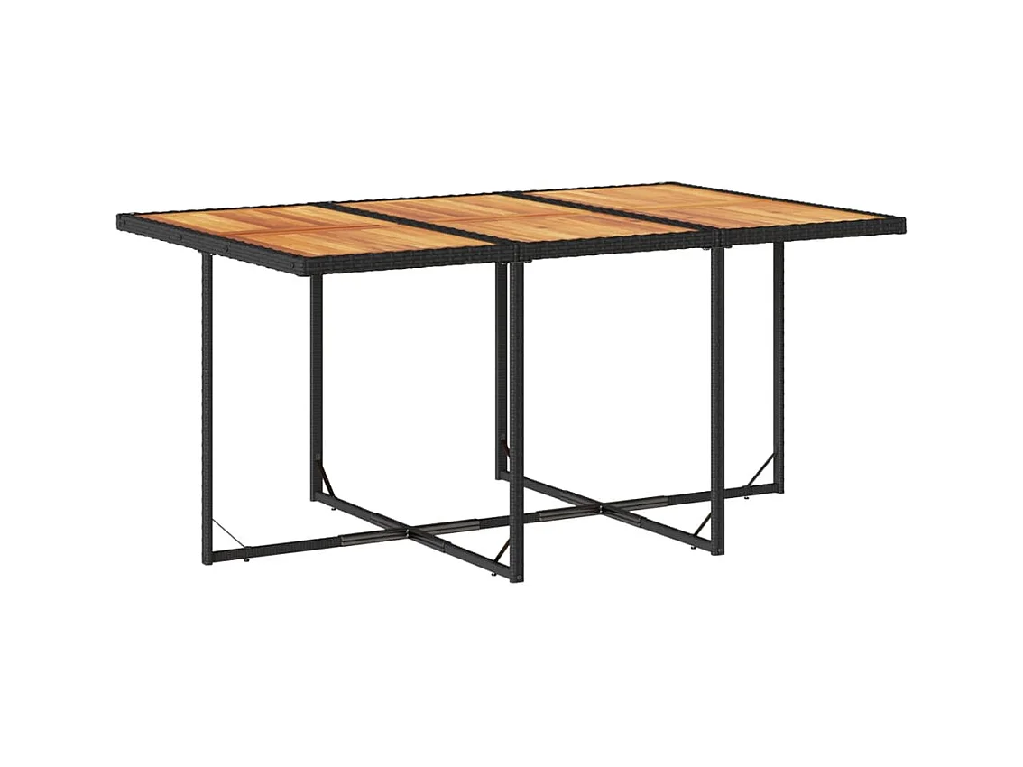 Lubbeek  11-delige Tuinset met kussens poly rattan zwart