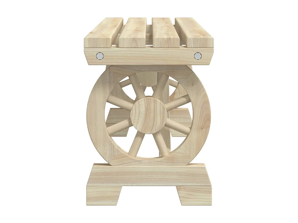 Berthe  Ensemble à manger de jardin 3 pcs bois de sapin massif