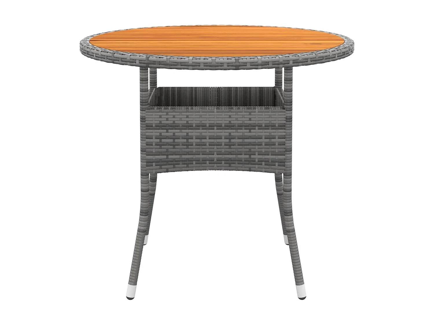 Ellira  Ensemble à manger de jardin 3 pcs Résine tressée Gris