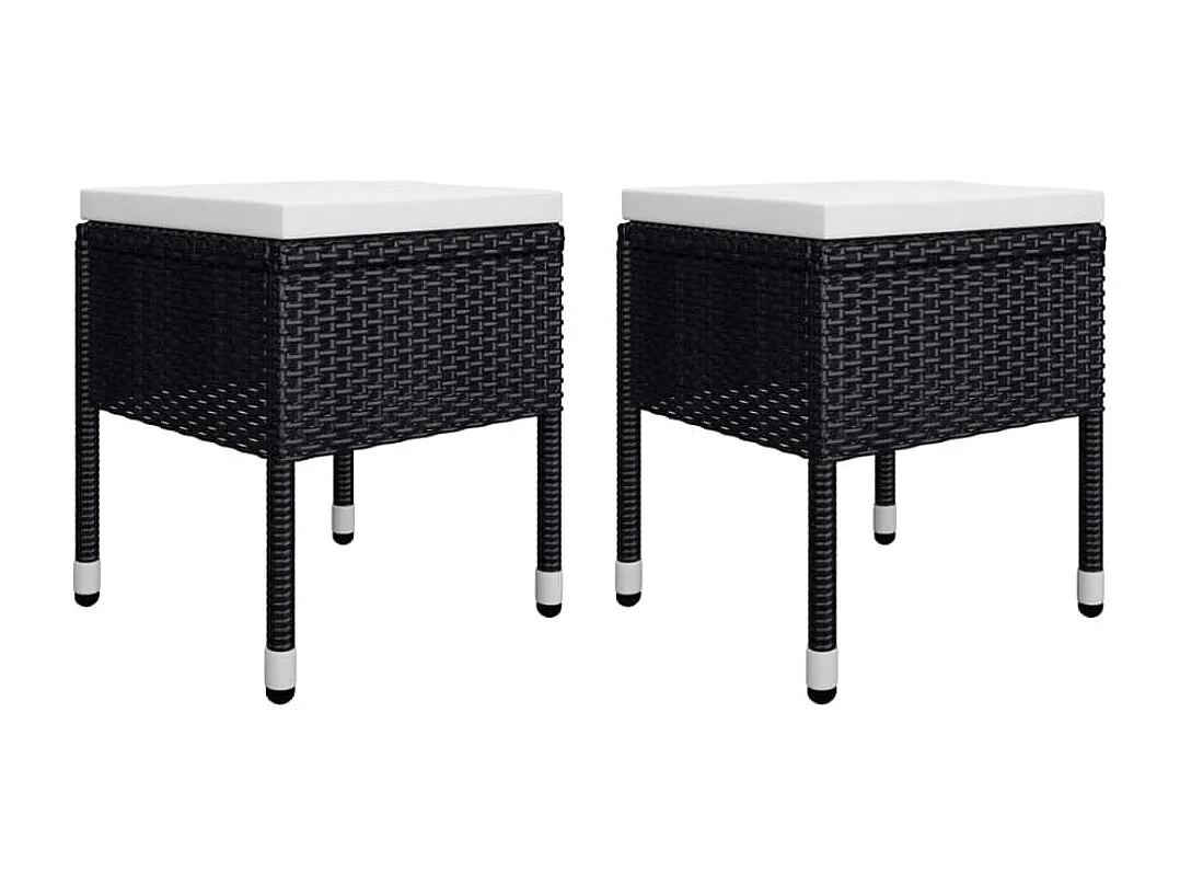 Saluzzo  Ensemble à manger de jardin 5 pcs Noir