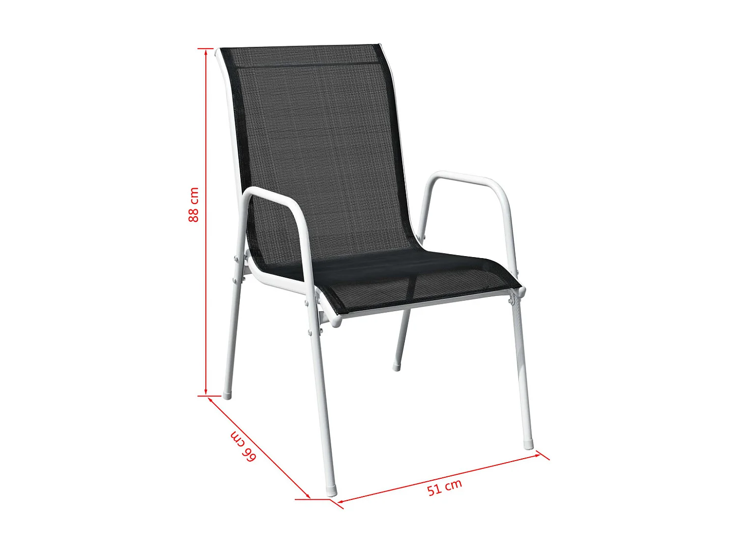 Garden Furniture -  Ensemble à manger d'extérieur 7 pcs Acier Noir
