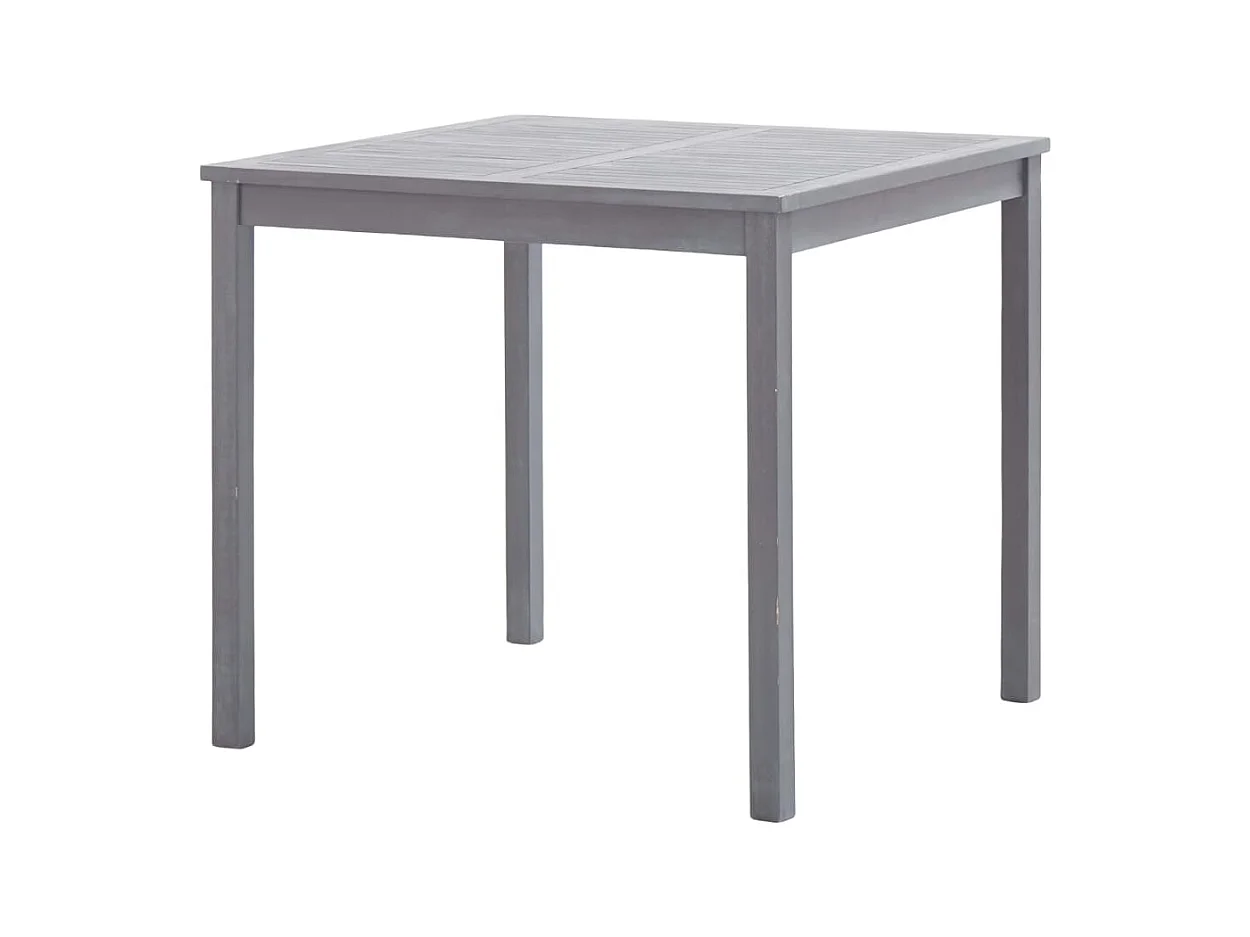 Garden Furniture -  Ensemble à manger de jardin 5 pcs Bois d'acacia massif Gris