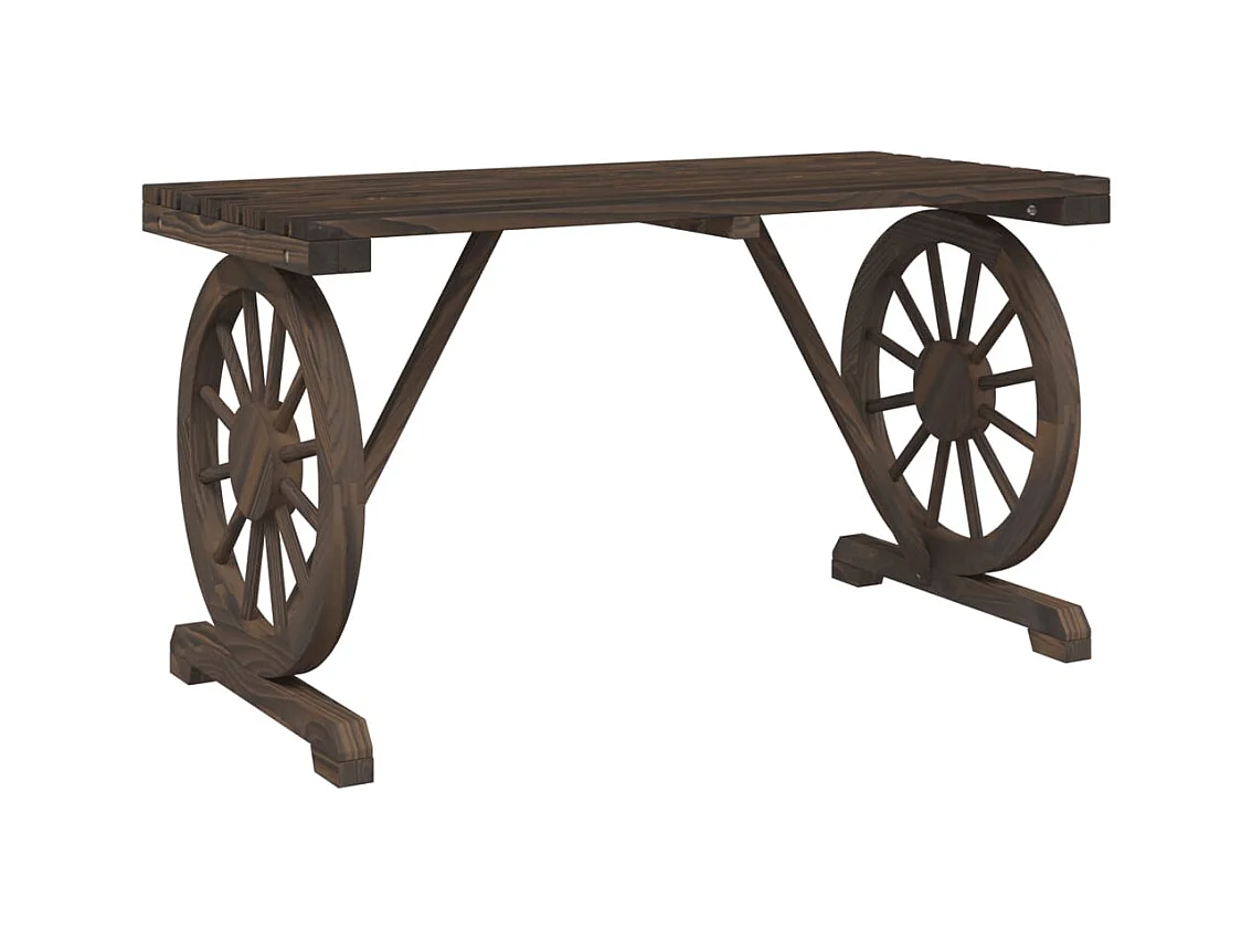 Berthe  Ensemble à manger de jardin 3 pcs bois de sapin massif