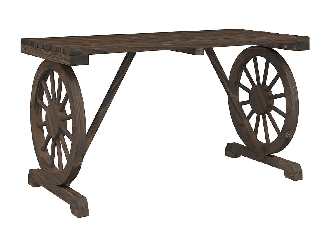 Berthe  Ensemble à manger de jardin 3 pcs bois de sapin massif