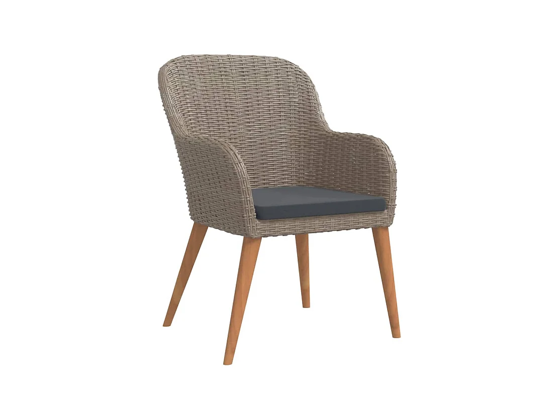 Coole  7-delige Tuinset met kussens bruin