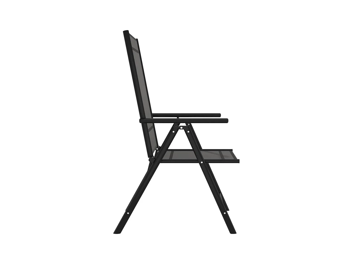 Prolenta Premium -  Ensemble à manger de jardin 7 pcs noir aluminium