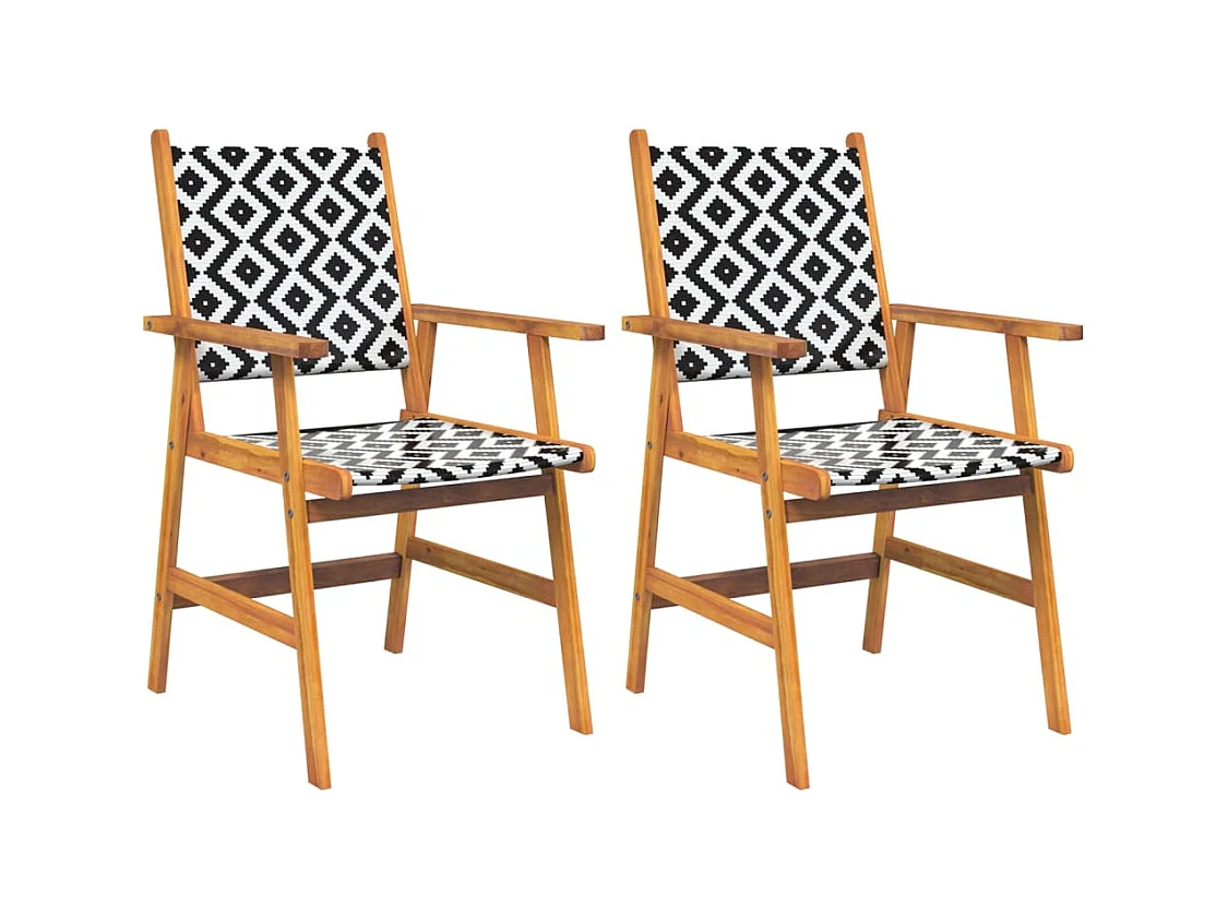 Skaldr  Ensemble à manger de jardin 3 pcs Bois d'acacia solide