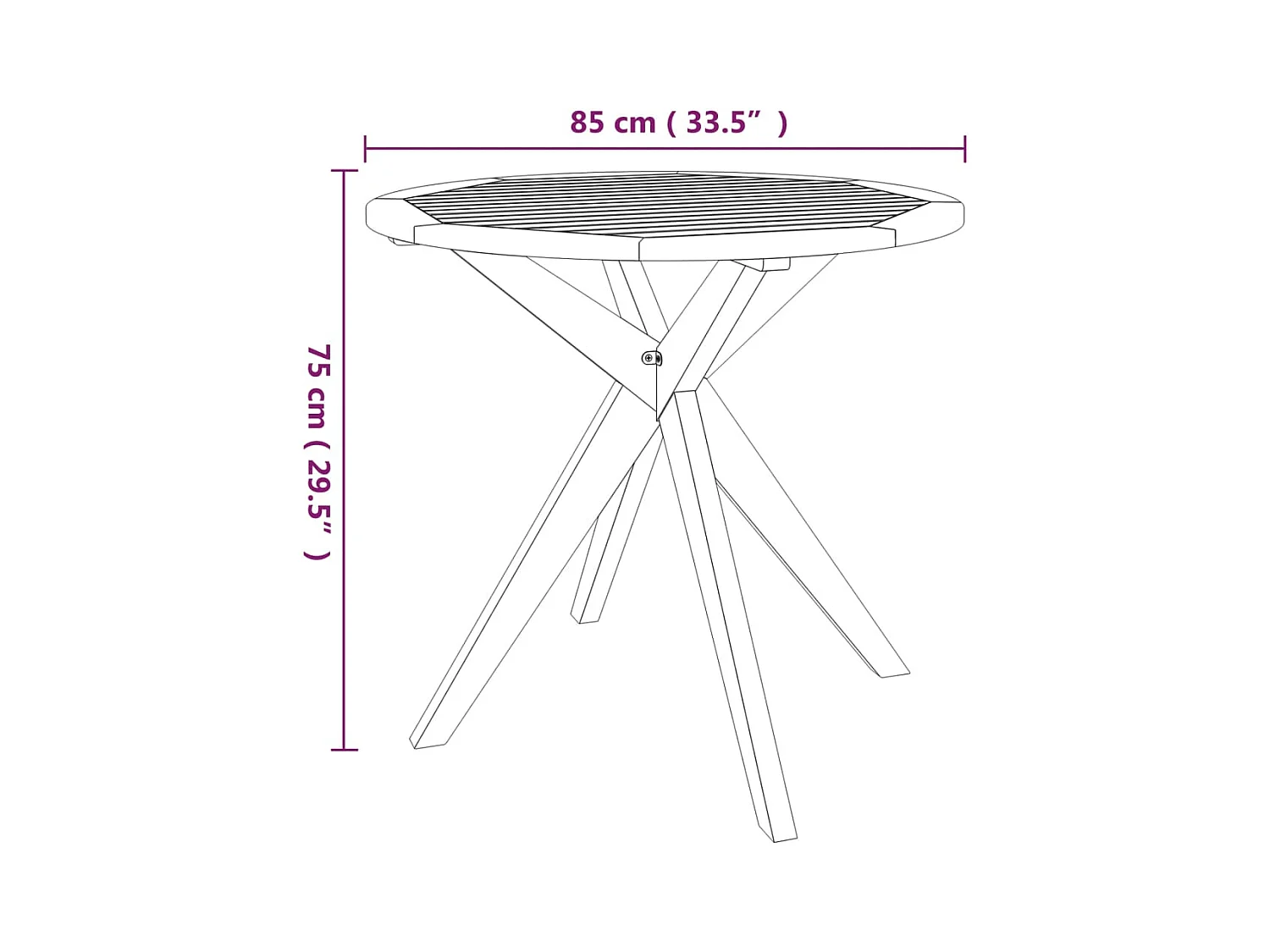 Skaldr  Ensemble à manger de jardin 3 pcs Bois d'acacia solide