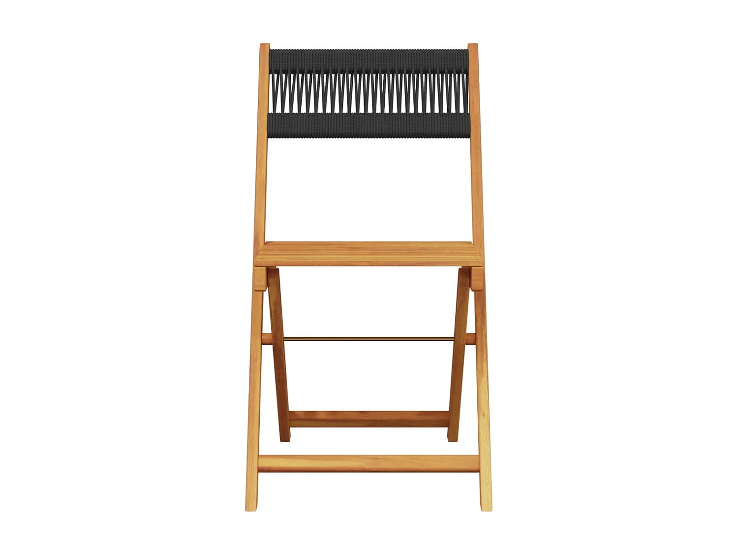 Renger  Set de comedor jardín 5 pzas polipropileno madera maciza negro