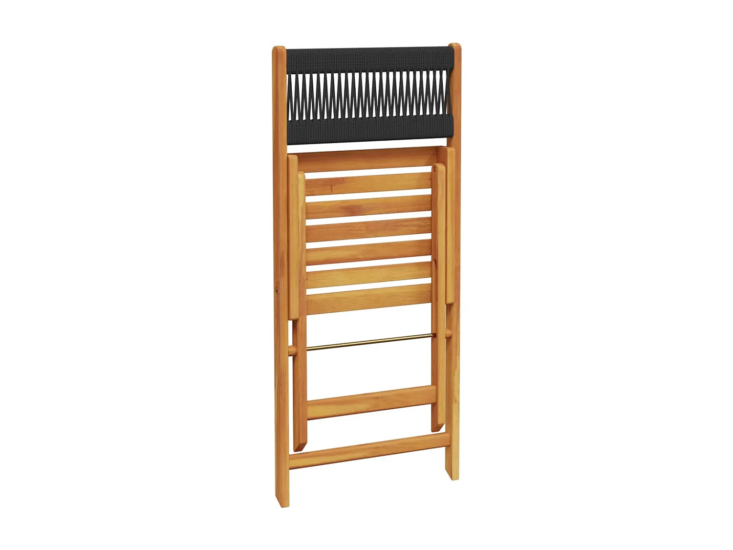 Renger  Set de comedor jardín 5 pzas polipropileno madera maciza negro
