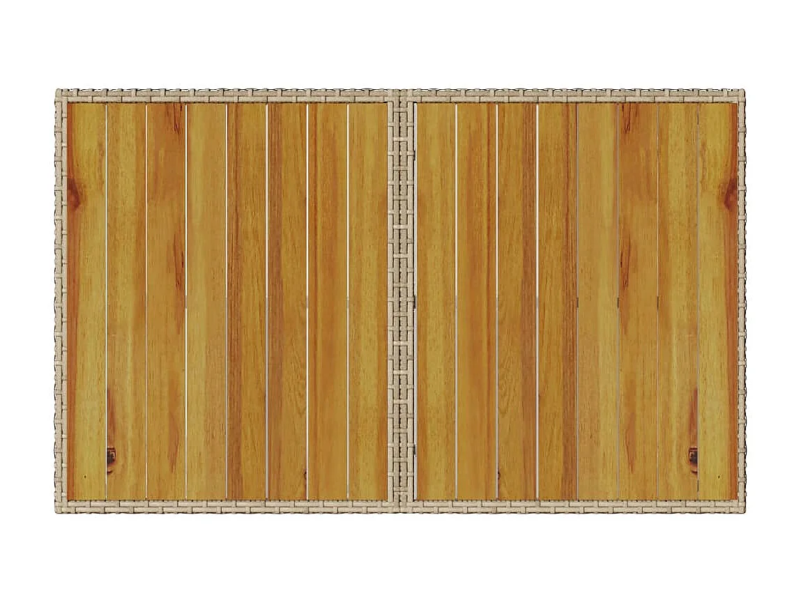 Jornar  2-delige Tuinset met kussens poly rattan beige