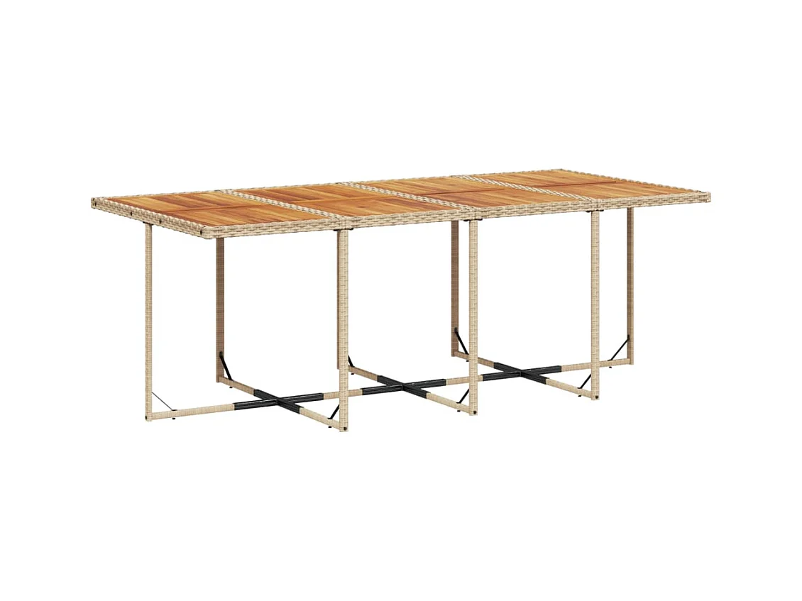 Xeli  13-delige Tuinset met kussens poly rattan beige