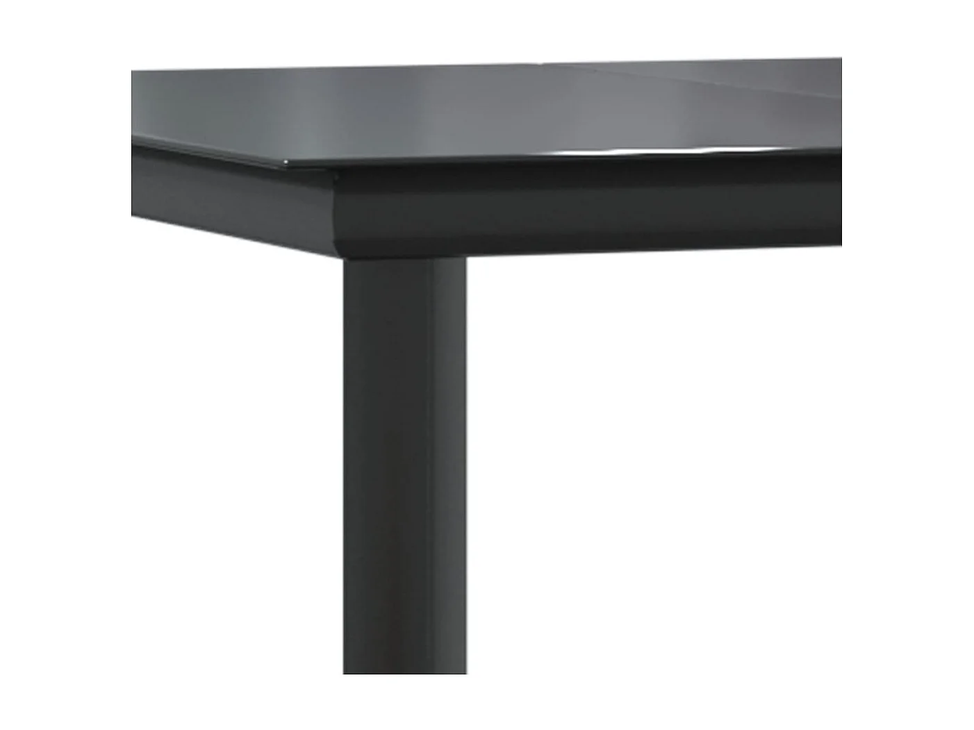 Francisca  Ensemble à manger de jardin 7 pcs Noir Résine tressée