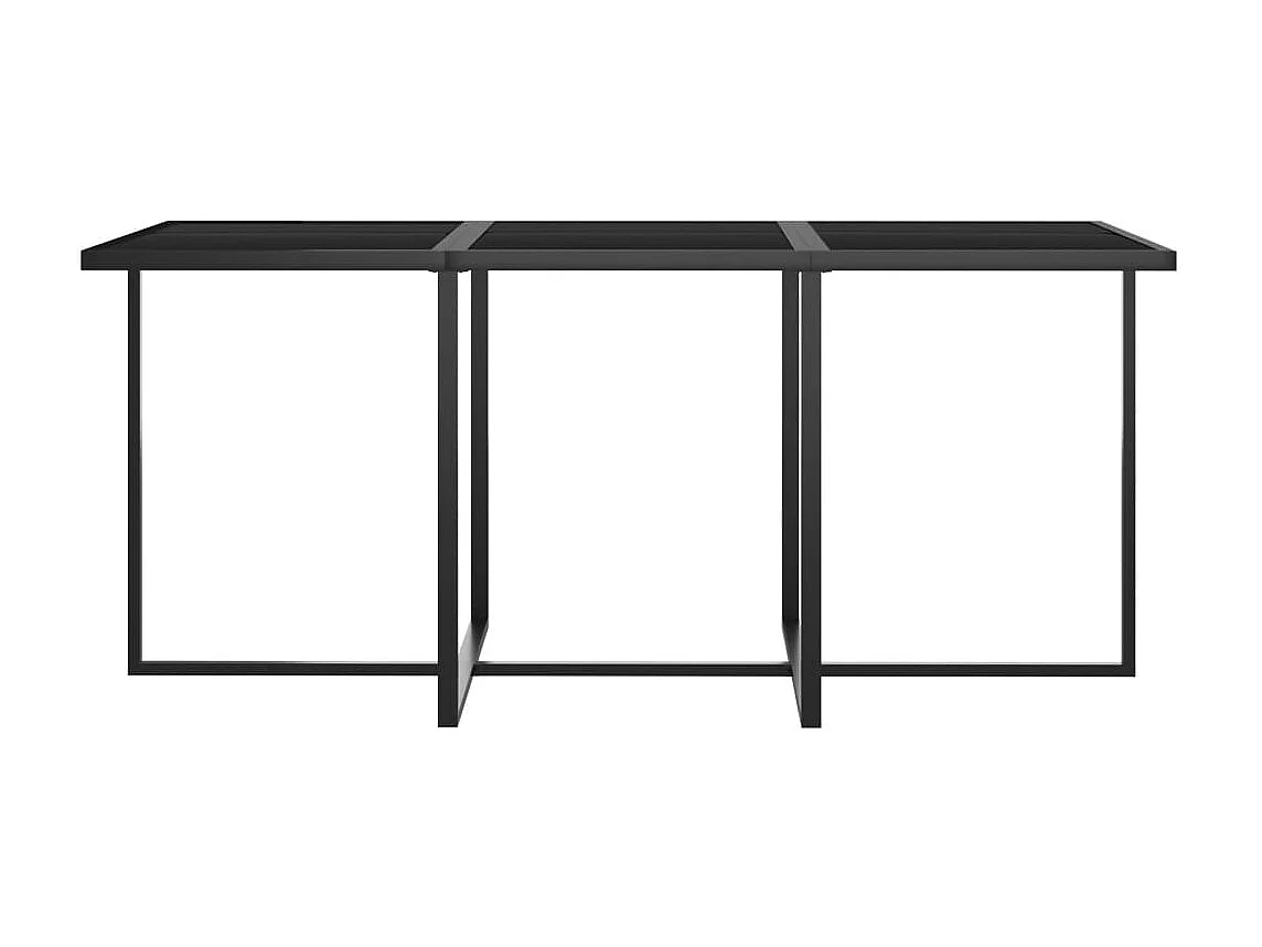 Wardo  Ensemble à manger de jardin coussins 11 pcs Résine tressée Gris