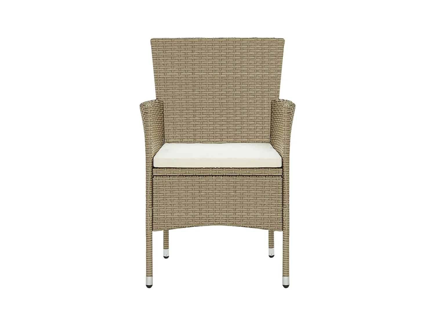 Havron  Ensemble à manger de jardin 11pcs Résine tressée Beige