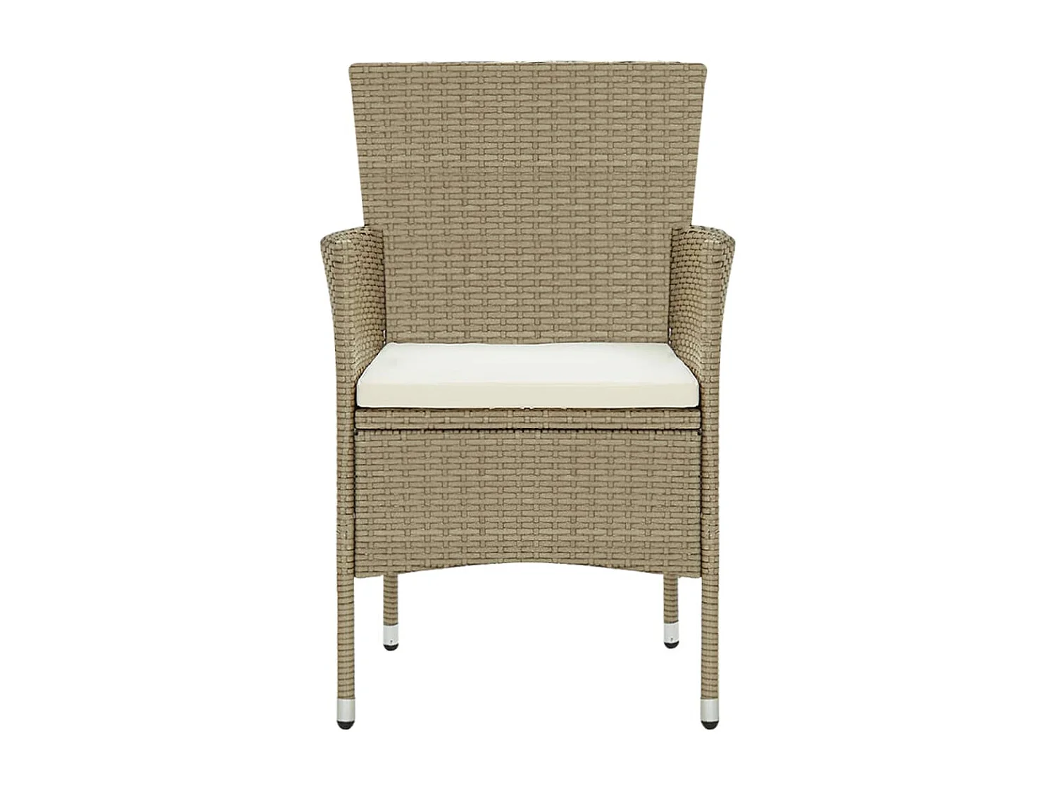 Havron  Ensemble à manger de jardin 11pcs Résine tressée Beige